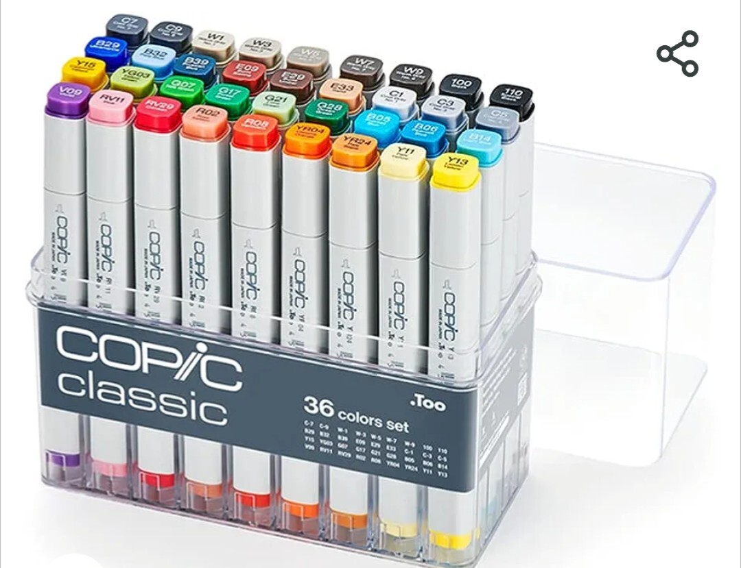 Copic Classic Markers 36-Piece Basic Set