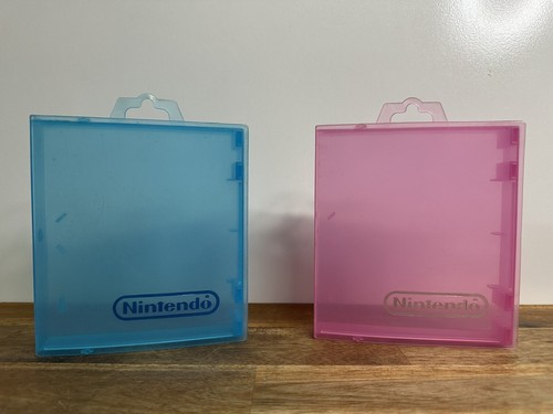 Vintage Nintendo NES Cartridge Clear Plastic Storage Cases x2 Blue/Pink - Picture 16 of 16
