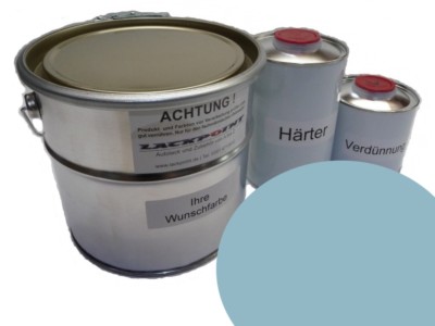 5 Liter Set 2K Autolack DDR Gletscherblau Trabant Sachsenring Trabi IFA neu !