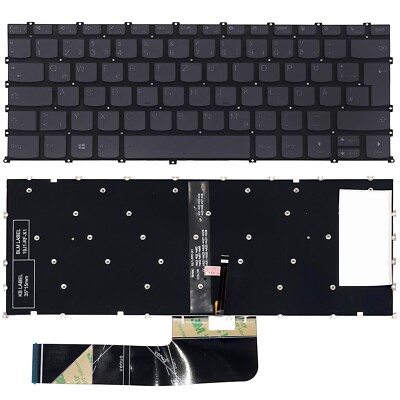 DE - Tastatur Keyboard mit Beleuchtung kompatibel für Lenovo Yoga Slim 7-14ITL5
