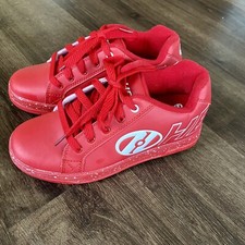 Heelys Niño’s Talla 4 Rojo Blanco Cuero Zapatilla Rueda de Patín Regalo de Navidad
