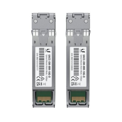 Ubiquiti 10Gbps Multi-Mode Optical SFP+ Transceiver SFP/SFP+ Modul (2er Pack)