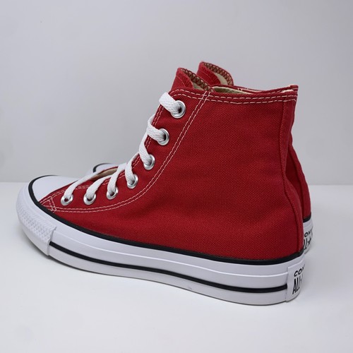 Nuove scarpe sneakers Converse All Star Chuck Taylor rosse alte tela M9621 unisex - Foto 7 di 13