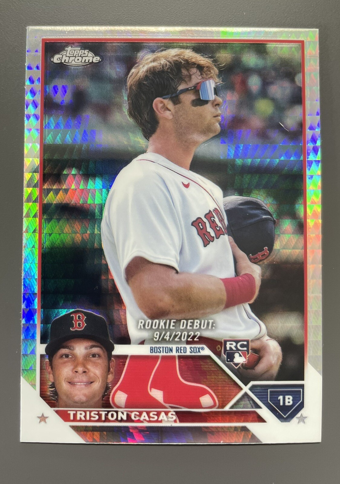 2023 Topps Chrome Update Triston Casas Prism Refractor Rookie Debut RC #USC125