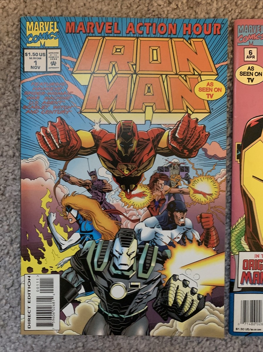 Marvel Comics 1 & 6 IRON MAN Action hour Origin of the Mandarin