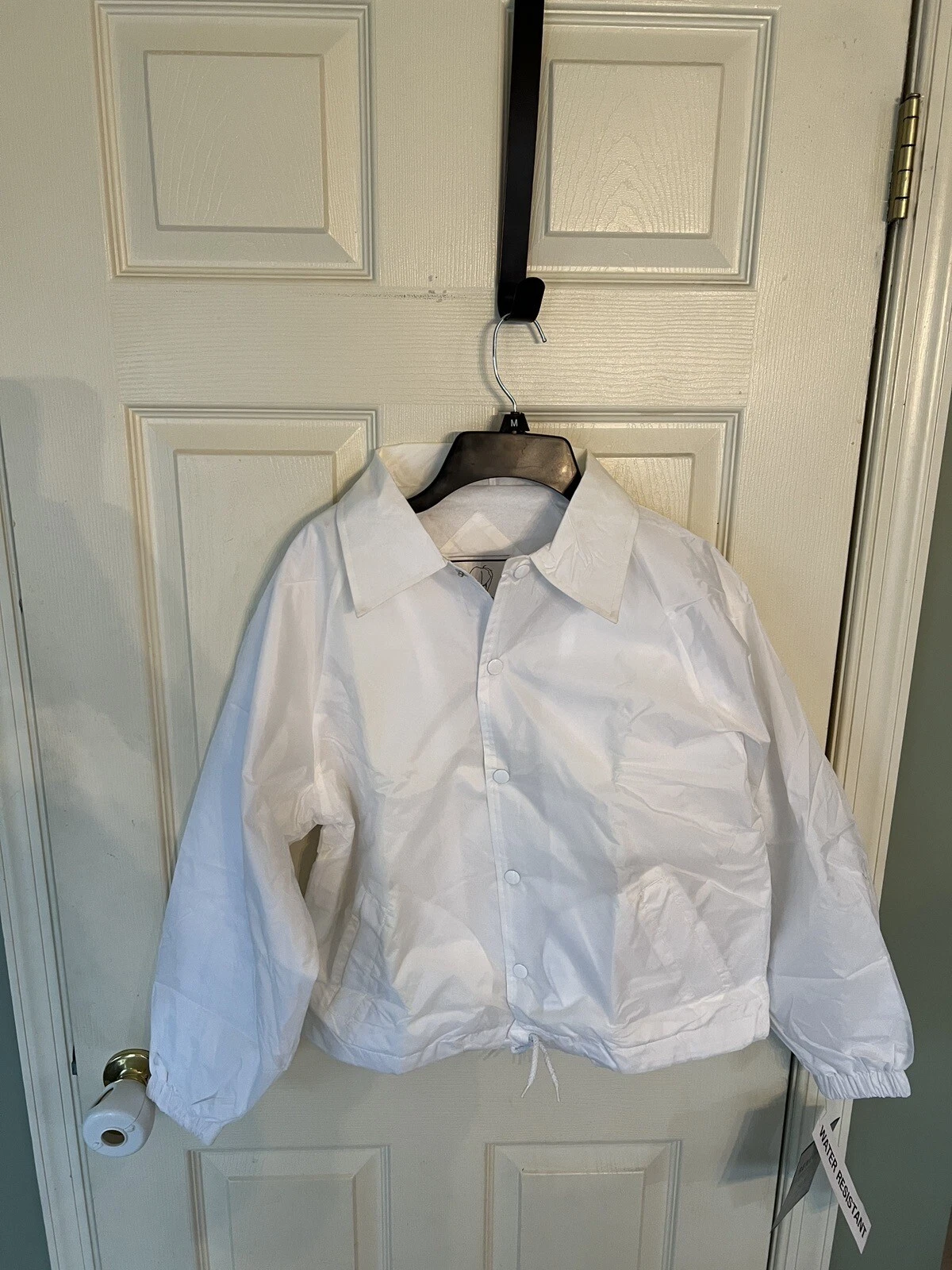 VINTAGE NWT RENEGADE OUTERWEAR WHITE Lightweight Jacket NYLON WINDBREAKER SIZE M