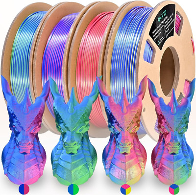 3D Printer Filament Bundle, PLA Filament 1.75Mm, Tri Color PLA and Dual Color PL