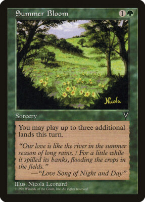 1x Summer Bloom - NM/LP - Visions - SPARROW MAGIC mtg