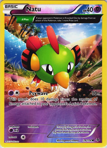 Natu 28/108 FULL ART XY Roaring Skies REVERSE HOLO MINT! Pokémon