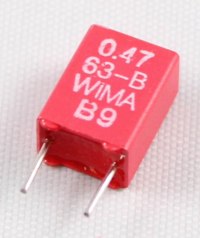 100 Condensatori Siemens 0,047uF 63V B32539 &ndash; Radiale Poliestere Metallizzato, Tagliati