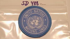UN  FN  UNO Abzeichen blau 75mm 2 St&uuml;ck  (sd488)