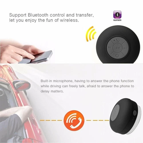 Bluetooth Wireless Speaker Waterproof Shower Wireless Resistant Portable Mic - Picture 15 of 59