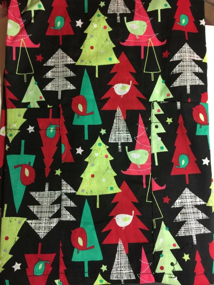 SCRUB TOP SIZES: XS, S, M, L, 2X, 3X CHRISTMAS PARTRIDGE TREE NWT NURSE MEDICAL - Image 2 of 4
