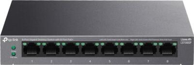 TP-Link LiteWave LS108GP Unmanaged Gigabit Ethernet Netzwerk Switch (10/100/100