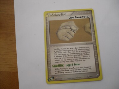 claw fossil pokemon card Pokemon EX Legend Maker Claw Fossil 78/92 C