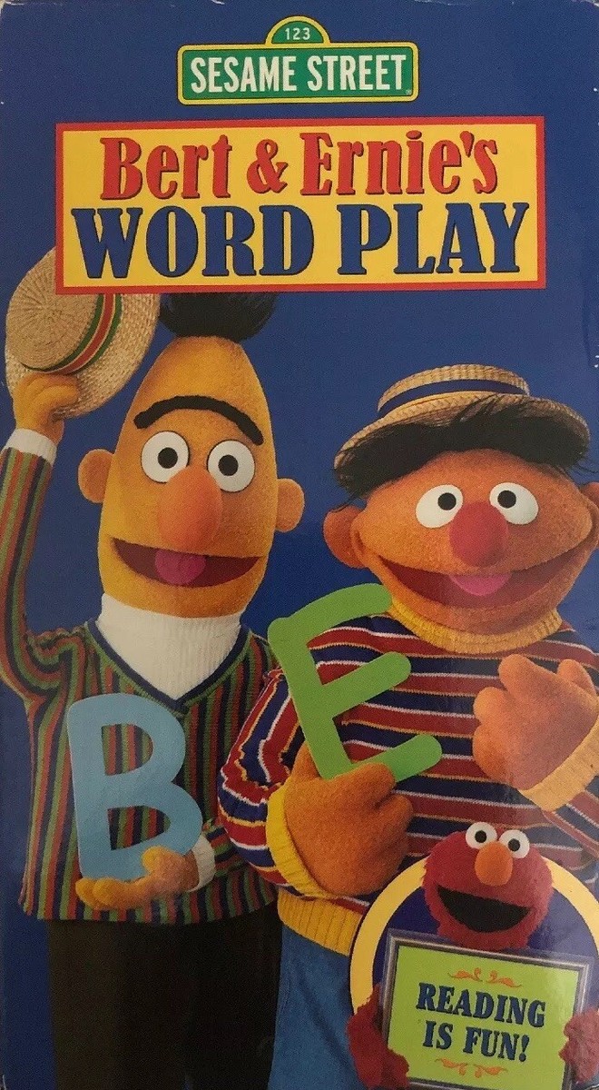 Sesame Street:Bert & Ernie's Word Play(VHS,2002)TESTED-RARE