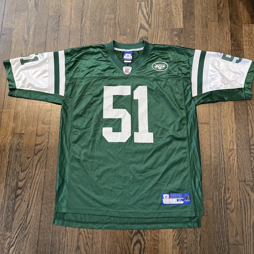New York Jets Vilma jersey XL mens green reebok - Image 3 of 4