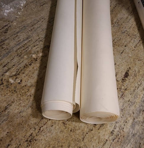 8 rolls Heavy Duty White Wall Liner Wallcovering Wallpaper Base - One roll used - Picture 5 of 10