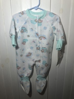 gerber fleece footed pajamas