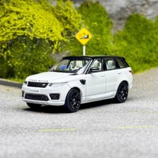 WHELART 1/64 Land Rover Range Rover Sport 2018 White/Black Diecast Car Model