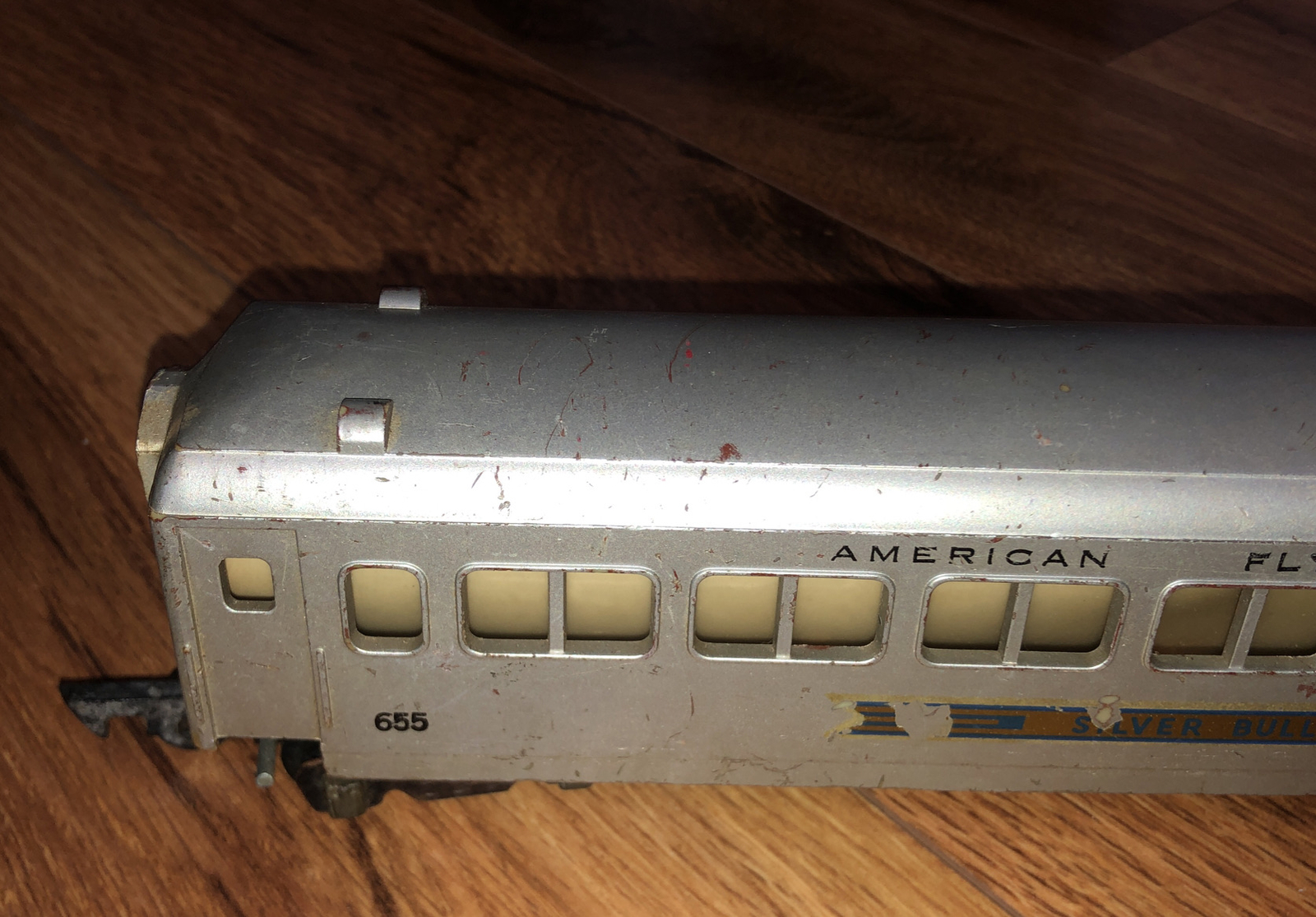 ***PARTS REPAIR** VTG AmericanFlyer S Gauge 655 AFL Passenger Car Satin