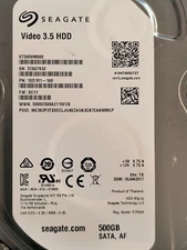 Seagate ST500VM000 3.5 in SATA Hard Drive  - Tested