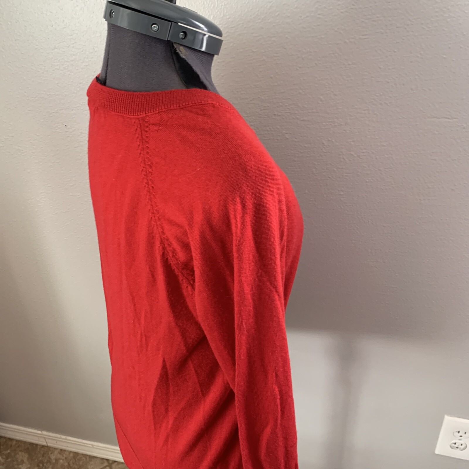 Women’s Small Pendleton Pullover V Neck Red Sweat… - image 23