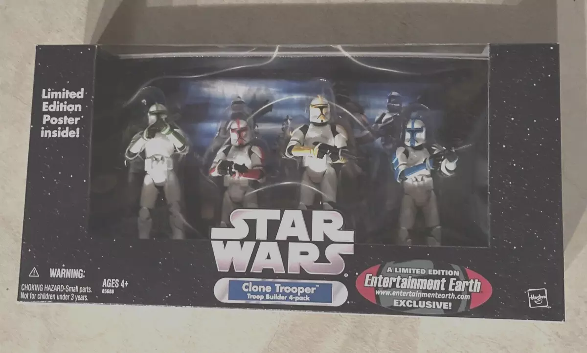 Star Wars Clone Trooper Troop Builder 4 pack Entertainment Earth Exclusive