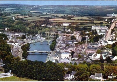 X22 / DEPT 29 CPSM LACE 1960 CHATEAULIN AERIAL VIEW VGC