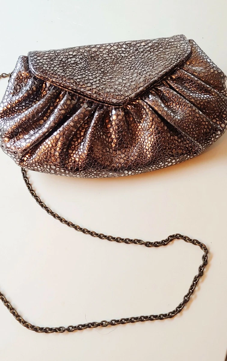 Lauren merkin gold clearance clutch