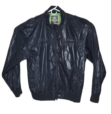 Live Mechanics Well Established Men s 3XL Zip Up Bomber Jacket Black