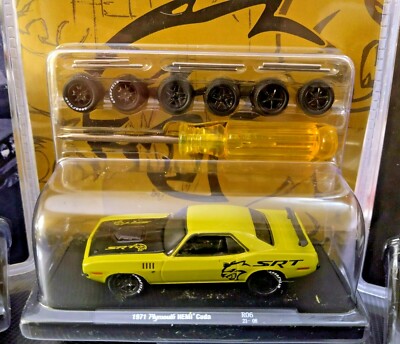M2マシーン 1971 Plymouth hemi cuda SRT ミニカー 1971 Plymouth SRT Cuda - M2 MACHINES O'REILLYS AUTO WHEELS 06 Auto