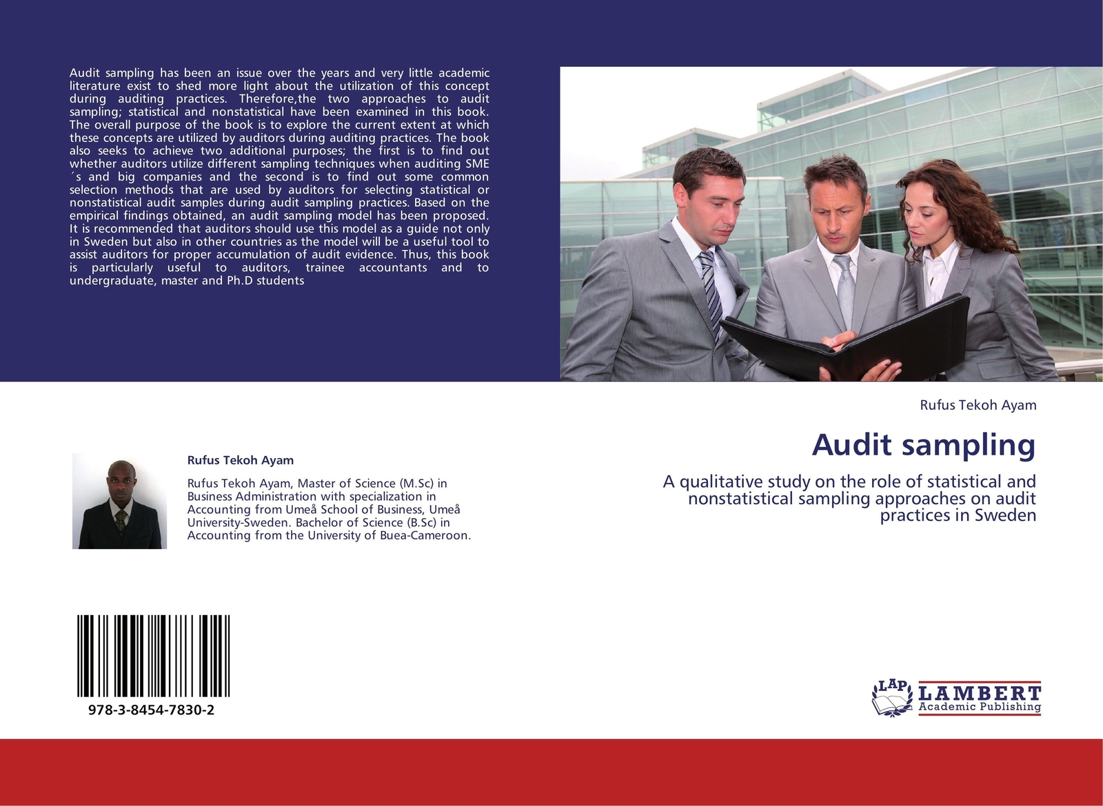 Thumbnail - Rufus Tekoh Ayam | Audit Sampling | Taschenbuch | Englisch (2011) |
