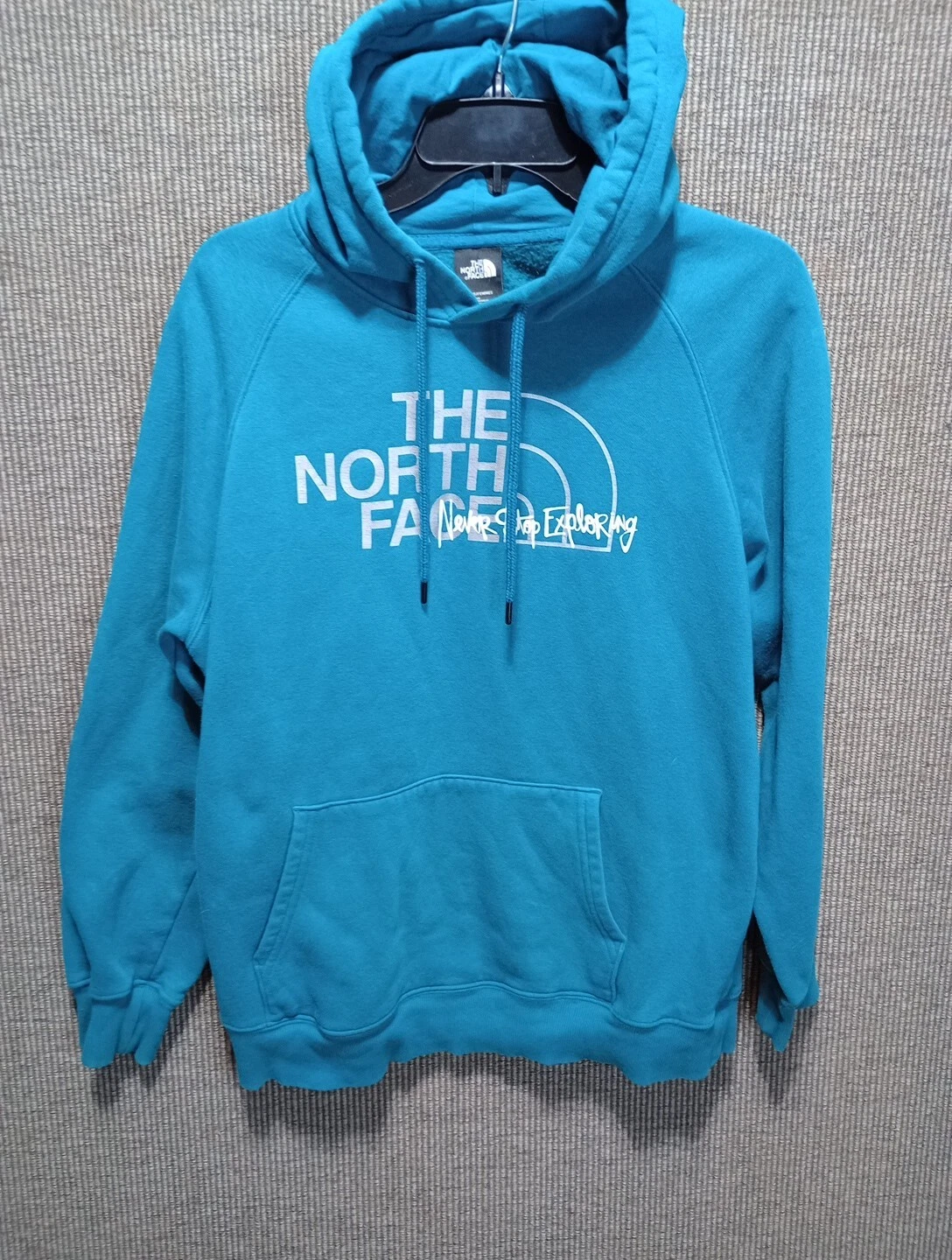 The North Face Women's Half Dome Pullover Hoodie Sweatshirt Teal Large