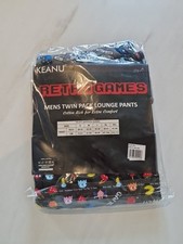 keanu mens twin pack lounge pants Retro Games BNWT Size 2XL