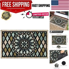 Welcome Door Mat 17x 30 Inch Front Doormat Outdoors for Home Entrance Outdoor...