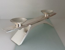 Kerzenleuchter WMF IKORA Kurt Radtke Silberauflage zwei Kerzenhalter