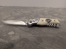 Harley Davidson Spring-assisted Knife W Safety Lock Stainless 6- New