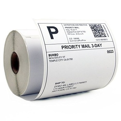 Buhbo Compatible with DYMO LabelWriter 4XL 4'' x 6'' Shipping Label 1744907, Wh...
