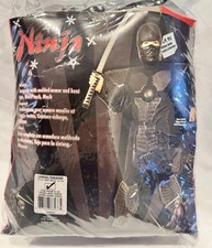 Rubies Black Ninja Halloween Costume Child Size Large 12-14