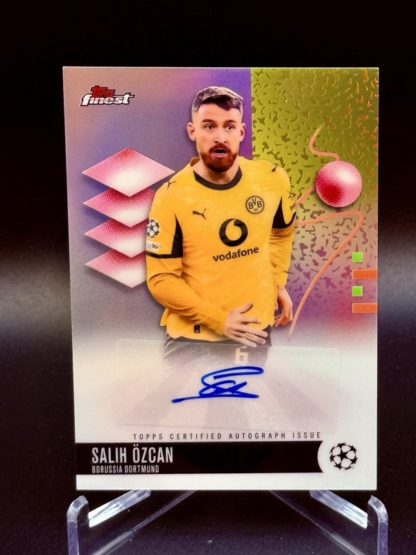 2025-26 Topps Finest UEFA BA-SO Salih Ozcan Dortmund Autograph