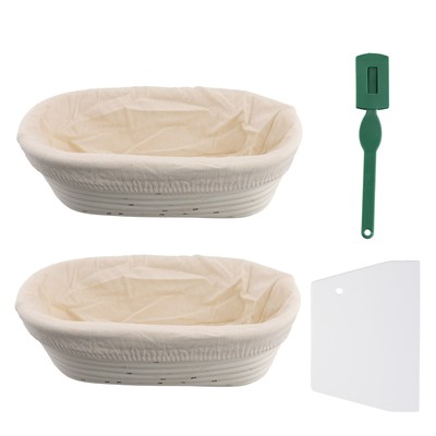 Banneton Gärkorb Set - Artisan Sauerteig Brot Bäckerei Korb, Teig2364
