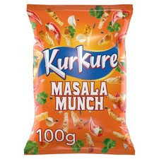 Kurkure Masala Munch Sharing Snacks Crisps 100g (Pack of 15)