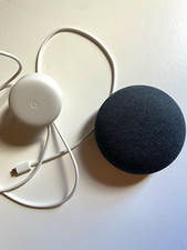Google Home Mini 1st Gen Smart Speaker H0A Charcoal / Coral - Working + Charger