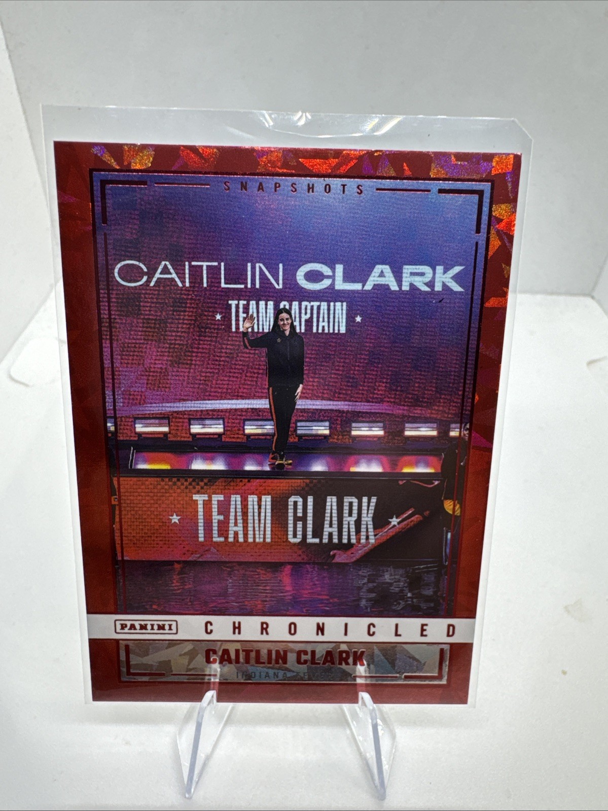 Caitlin Clark [Red Holo] #98 2025 Panini Caitlin Clark Chronicled