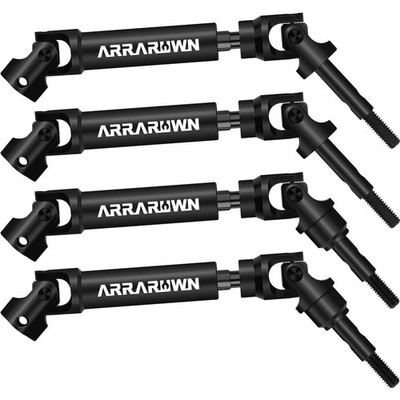 4Pcs Front & Rear CVD Drive Shafts Set Compatible with 1/10 Traxxas Slash/Rus...