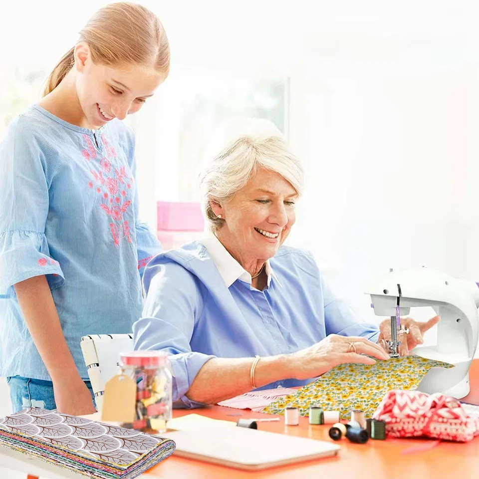 70 Piezas 10"x10" Tela Algodón Cuadrados Surtido Floral Estampado Acolchado Patchwork Foto 3 de 4