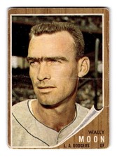 1962 Topps #190 Wally Moon Los Angeles Dodgers