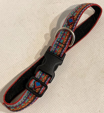 Aztec Retro Dog Collar Tribal Southwest Western M 20" Adjusts