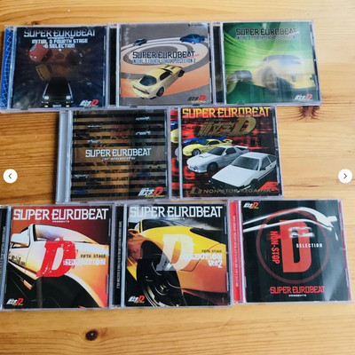 Initial D Soundtrack Music Sound Files Super Eurobeat CD 8 Set